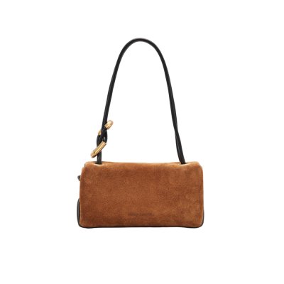 THE SUEDE MINI DUAL SHOULDER BAG